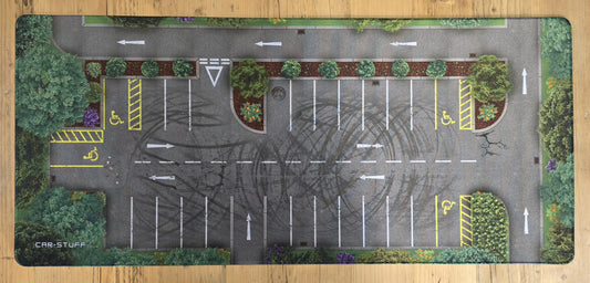 Realistic Car Park Play Mat – 1:64 Scale
