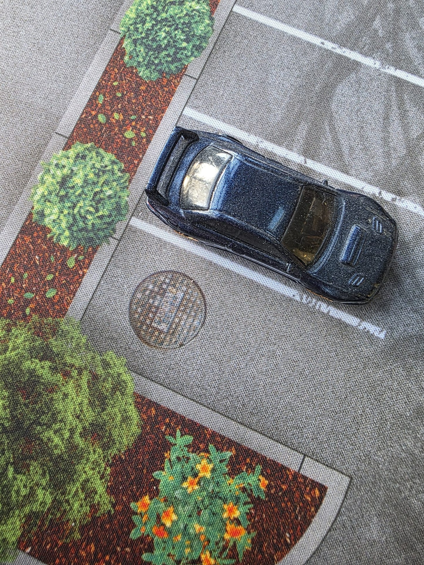 Realistic Car Park Play Mat – 1:64 Scale