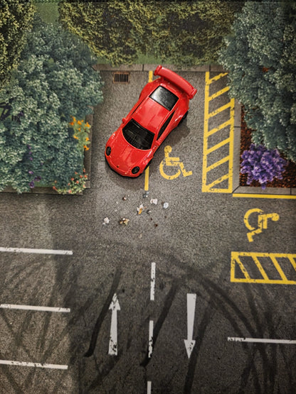 Realistic Car Park Play Mat – 1:64 Scale