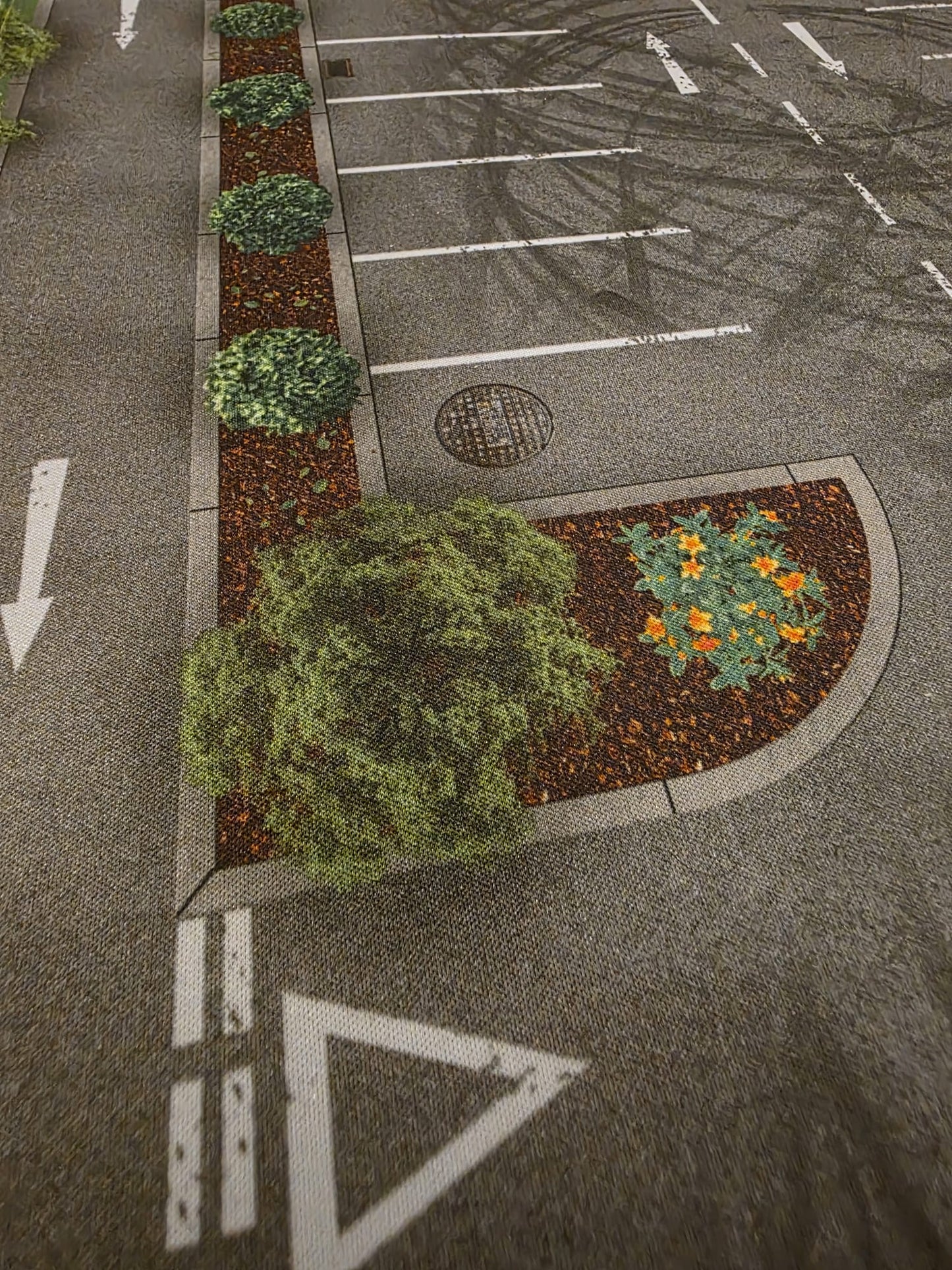 Realistic Car Park Play Mat – 1:64 Scale